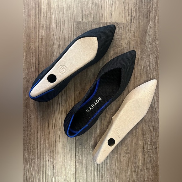 Rothy's The Point II Flats Black 5.5 - Picture 5 of 9